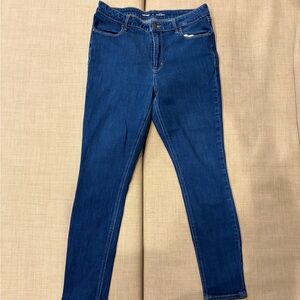 Old Navy Women's High-Rise Skinny Jeans in Deep Blue